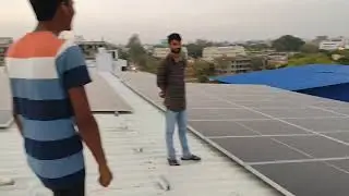 Solar installation on tin shed