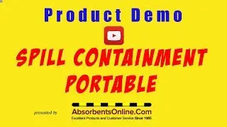 Spill Containment Portable - Compact, Lightweight and No Assembly Necessary