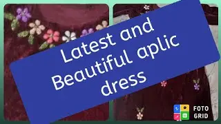 Beautiful applic work dress design/Ideal Fashion corner