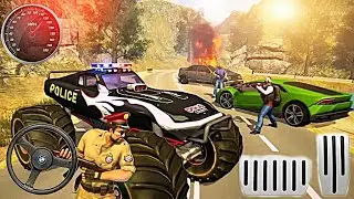 Us Police Monster Truck Gangster Car Chase Game #03 - Police Car Games - Android Gameplay