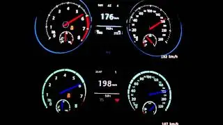 Golf gti VII performance (230 hp) vs Golf R VII (300 hp) 0-250