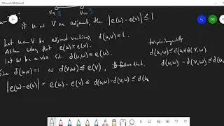The Eccentricity of a Vertex