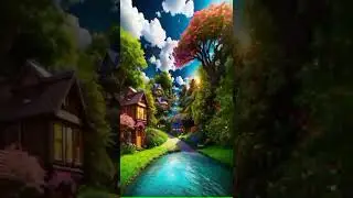 Tiny House Dreams: AI Infinite Zoom Illustration Unveils Enchanting Miniature Worlds 🏡✨