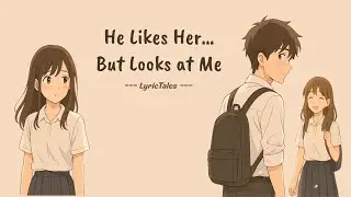 He Likes Her… But Looks at Me 💭💔 | A Soft School Crush Song by LyricTales