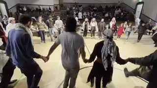 Dabke Dance Workshop at Nakba 75, 14/5/2023, Edinburgh, Scotland, UK