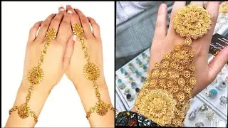 🌈🌺सोने के हथफूल का लेटेस्ट डिजाइन🌠  Latest gold hathphool tradi Gold Hath phool Design
