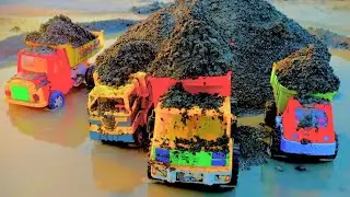 Kids Toy Trucks Real Construction Feel | 10 Toy Dumper Trucks Work Like Real 🚜