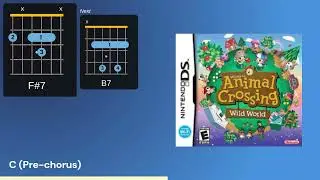 Animal Crossing Wild World Theme - Guitar Chord Tutorial (ver. 1)