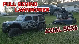AXIAL SCX6: PULL BEHIND LAWNMOWER