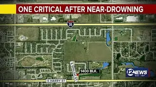One in critical condition following near-drowning in east Wichita
