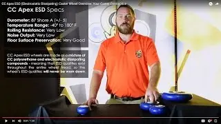 CC Apex ESD (Electrostatic Dissipative) Casters: Protect Electronics from Static Buildup