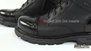 Thorogood Boots: Men's 834 6888 Black 8 Inch Uniform SIde Zip Jump Rubber Boots