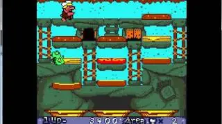 The Flintstones BurgerTime In Bedrock - Nintendo Game Boy Color - emulador SameBoy 0.9 - Windows 7