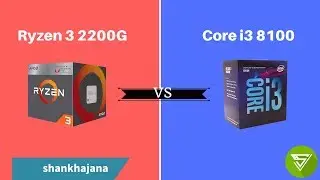 AMD R3 2200G (OC) vs intel core i3 8100 comparison | with GTX 1050ti