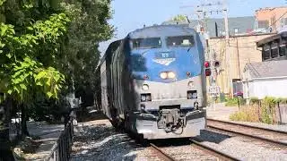 [4K] AMTK 63 Leads Amtrak Texas Eagle 21 thru Lockport, IL with Amazing K5LA!