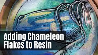 Adding Chameleon Flakes to Resin  | 641