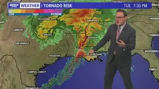 New Orleans Weather: Severe threat Tuesday night
