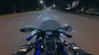 Yamaha r1 pure sound | NIGHT RIDE | CHILL RIDE AKRAPOVIC  EXHAUST