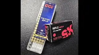 SK Rifle Match Subsonic Round Nose Vs. CCI subsonic HP .22 LR Ammo Comparison!