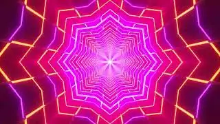 neon star glowing 3d illustration motion abstract 4k uhd 60fps  design visual #vjloop