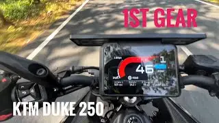 KTM Duke 250 Top Speed Test 1st Gear
