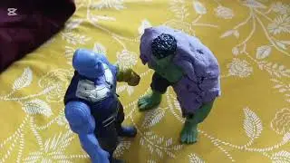 Hulk vs thanos fight stop motion part 2
