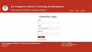 Online Examination System Project Home Page Using HTML & CSS