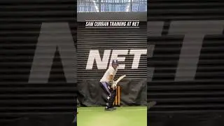 Sam Carran batting practice #netsession #batting #practice #battingpractice #indoor #cricket #1k