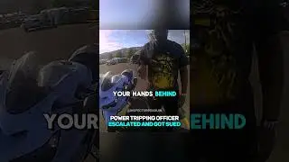 Power Tripping Officer Escalated And Got Sued!!