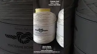 Macrame Rope Best CORD for Making Dress Sleeves  Bracelets Keychain Bag Purses #cords #bag #bracelet