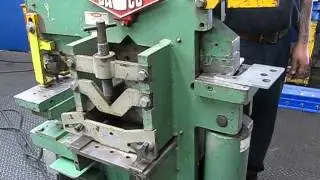 NICE!! B&H / DAVCO 40-TON HYDRAULIC IRON WORKER + TOOLING - #408-O-2-A