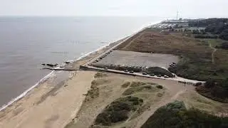 Lowestoft North Beach from the air - DJI Mavic