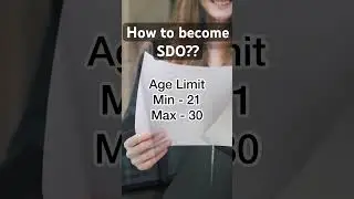 SDO Kaise Bante Hain?? How to become SDO ll #career #ytshorts #education #viral #psc