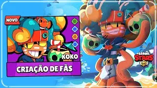 O NOVO BRAWLER KOKO e SUAS HABILIDADES S&Atilde;O SENSACIONAIS! CRIA&Ccedil;&Otilde;ES DE F&Atilde;S no BRAWL STARS