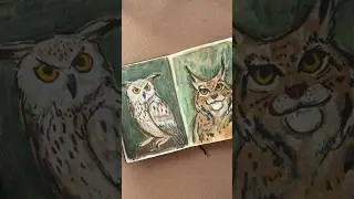 A couple of quick oil pastel sketches. 🎨😊 #animalsketch #oilpastels