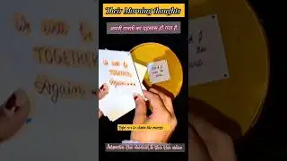 Their morning thoughts 🥰 #lovereading #twinflame #tarot #reunion &lrm;⁨@Ds_mysticmirror1111⁩