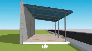 House Front Simple single slope parking shed
