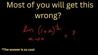 Discover Euler&rsquo;s Number e | Limit of (1 + x)^(1/x) as x &rarr; 0 , Explained EASY! Calculus 12