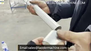 Aluminum D rungs double -deck  squeezing machine produce Fiberglass extension ladder