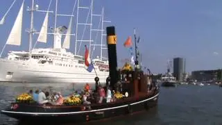 Stoomfluiten en sirenes van Elfin, Hercules , Roek , Y8122 en de George Stephenson