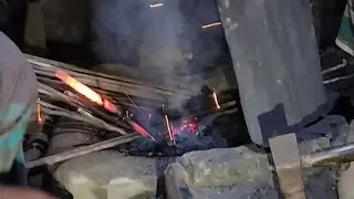GOLDEN BOY is live. blacksmith video made of nails.