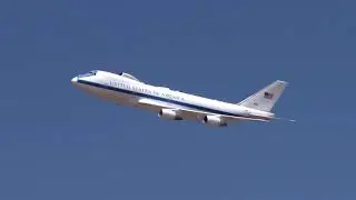 E-4B NAOC National Airborne Operations Center flyby California Capital Airshow 2017