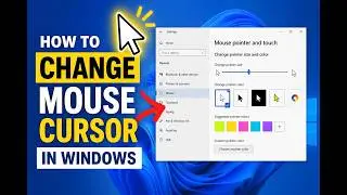 How to Change Mouse Cursor in Windows 10 & 11  | Custom Cursor Tutorial Step by Step