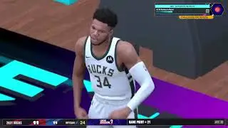 NBA2K25 3 on 3 My 2021 Champion Bucks vs James Posey, Jerry Lucas & Olivier-Maxence Prosper