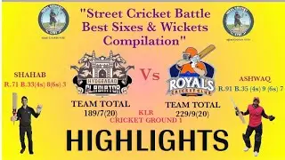 Street Cricket Battle | Best Sixes & Wickets Compilation