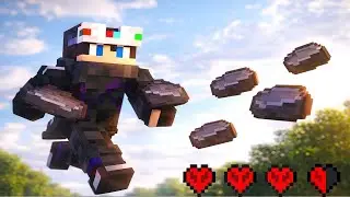 Minecraft A Stack Of Netherite Block Challenge 😭 #shorts #minecraft #livestream