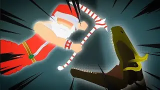 Santa Claus vs Cryolophosaurus - Sticknodes Pro Battle Animation | Christmas Special