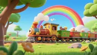 Safari Train Under the Rainbow | Nursery Rhymes & Kids Songs