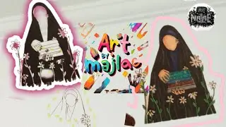 كيفية رسم فتاة محجبة بدون ملامح 🧕💎@drawushko