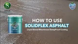 SOLIDFlex Asphalt - Emulsified, Thixotropic Bitumen-Based Dampproof Coating